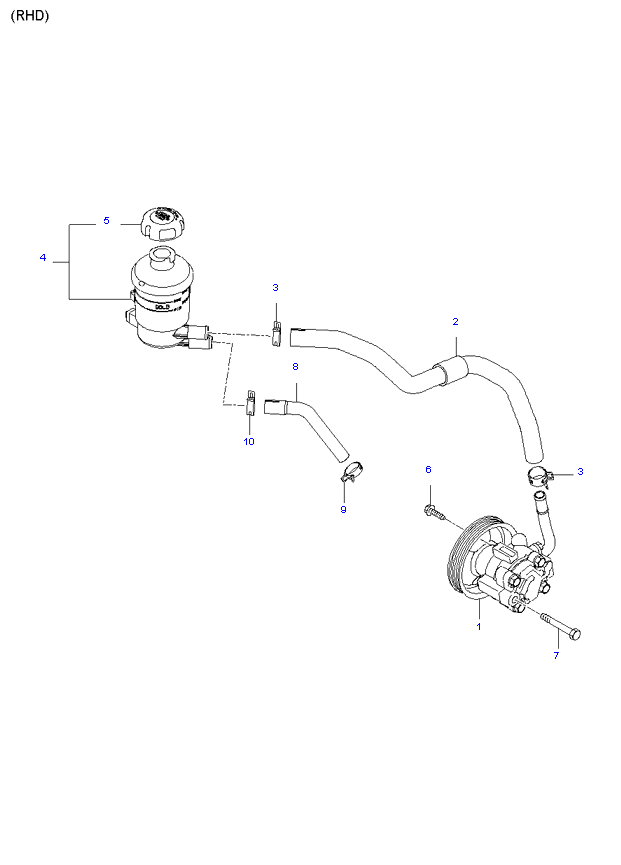 POWER STEERING OIL PUMP ( 2.9L )