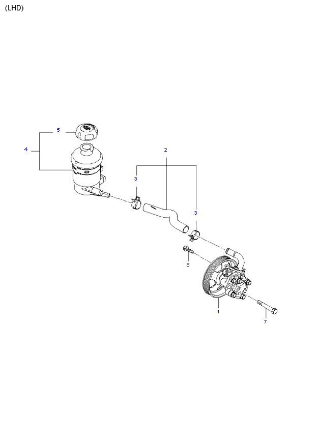 POWER STEERING OIL PUMP ( 2.7L )