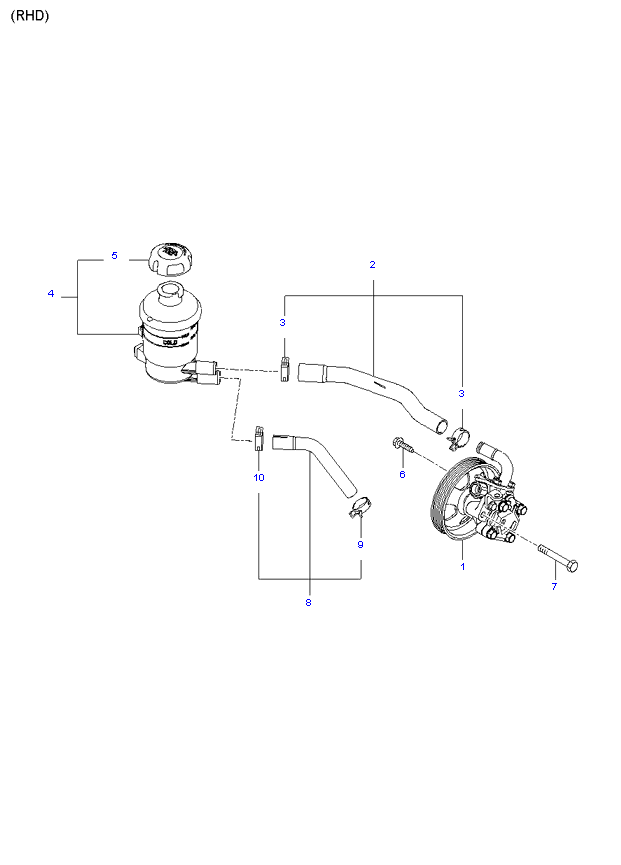 POWER STEERING OIL PUMP ( 2.7L )
