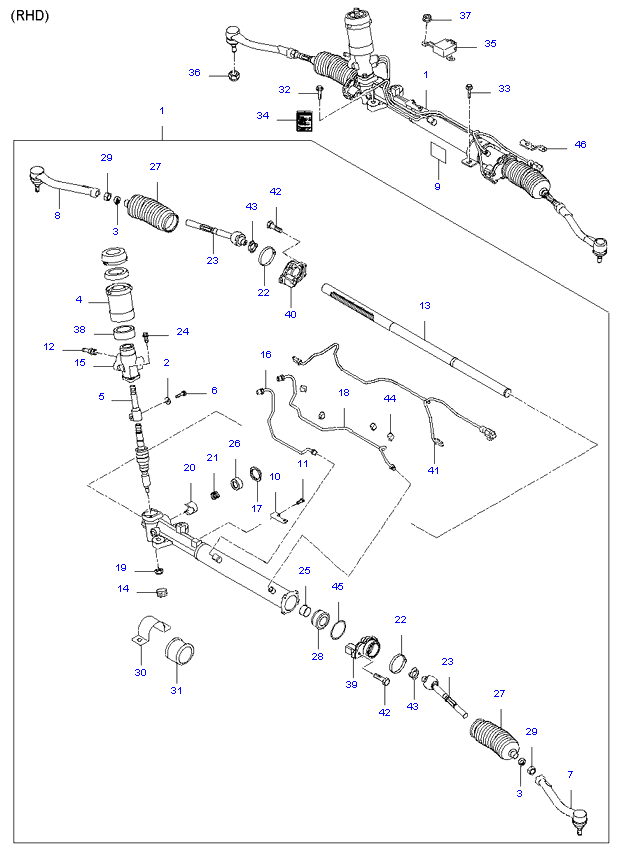 POWER STEERING GEAR BOX