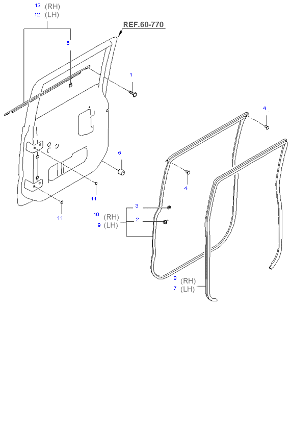 REAR DOOR MOULDING