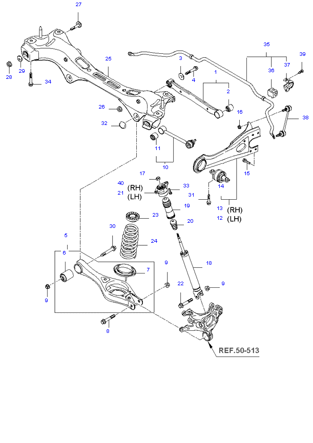 REAR SPRING & SHOCK ABSORBER