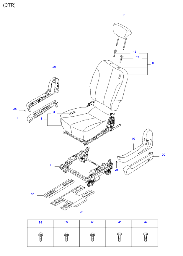 REAR 2ND SEAT ( WAGON SHORT(8) )