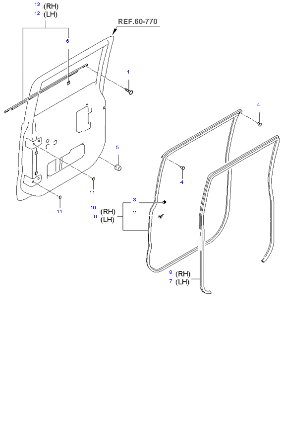 REAR DOOR MOULDING