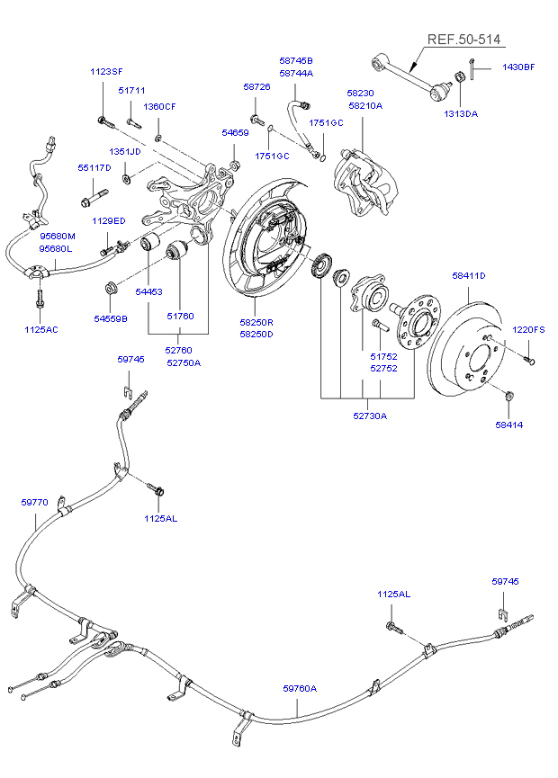 REAR WHEEL HUB & WHEEL BRAKE