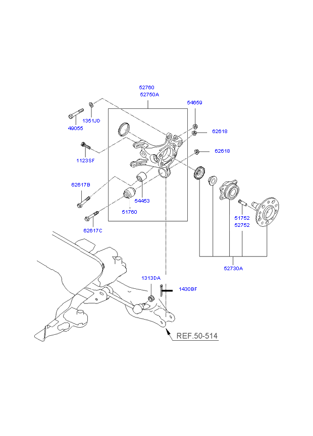 REAR WHEEL HUB & WHEEL BRAKE