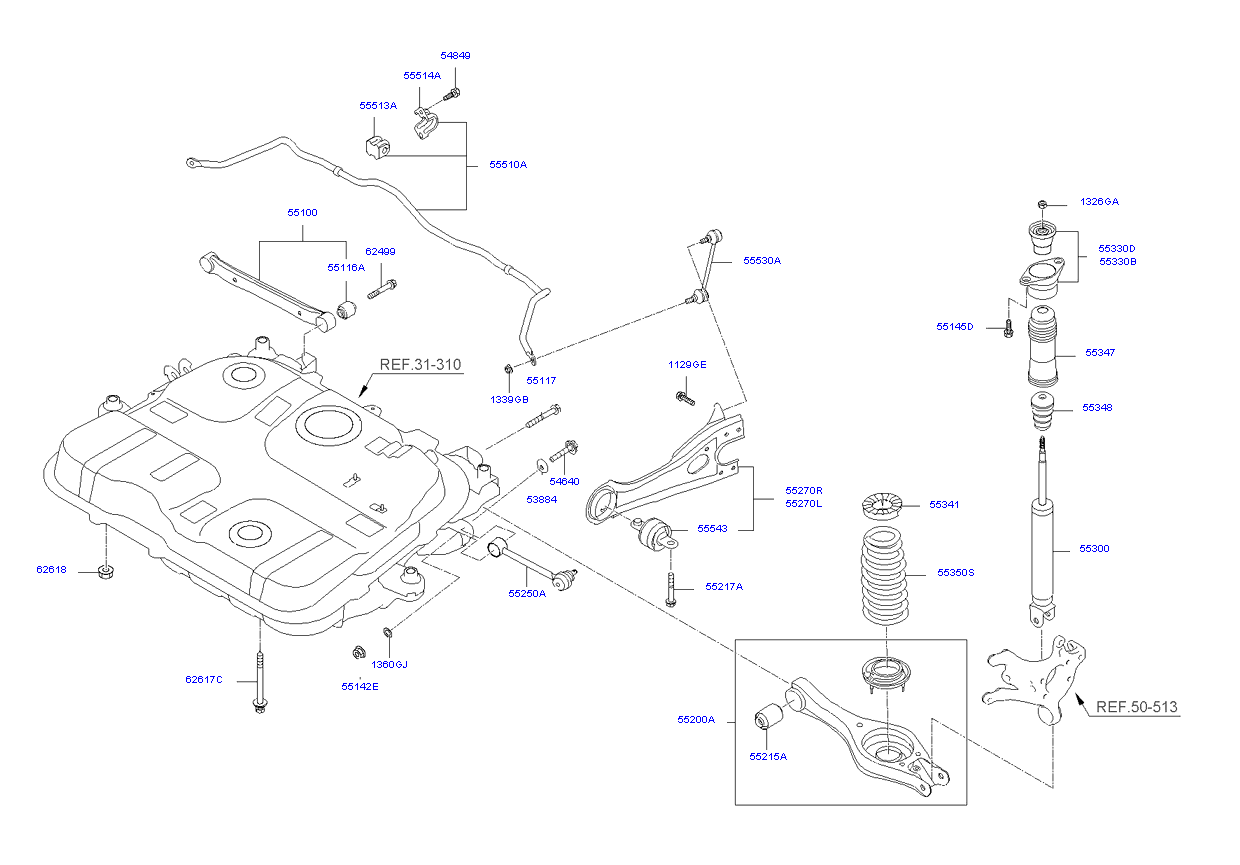 REAR SPRING & SHOCK ABSORBER