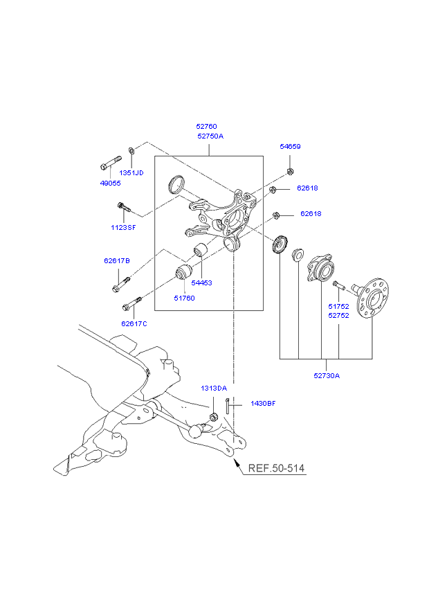 REAR WHEEL HUB & WHEEL BRAKE