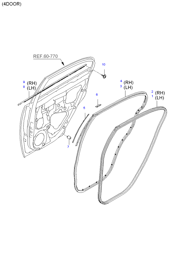 REAR DOOR MOULDING