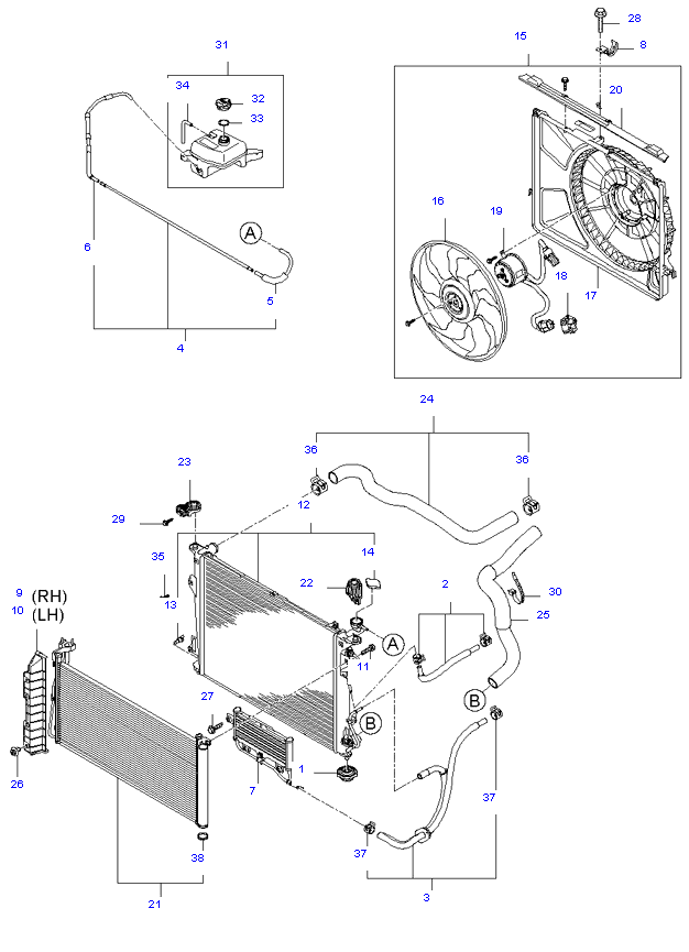 ENGINE COOLING SYSTEM ( 2.7L )