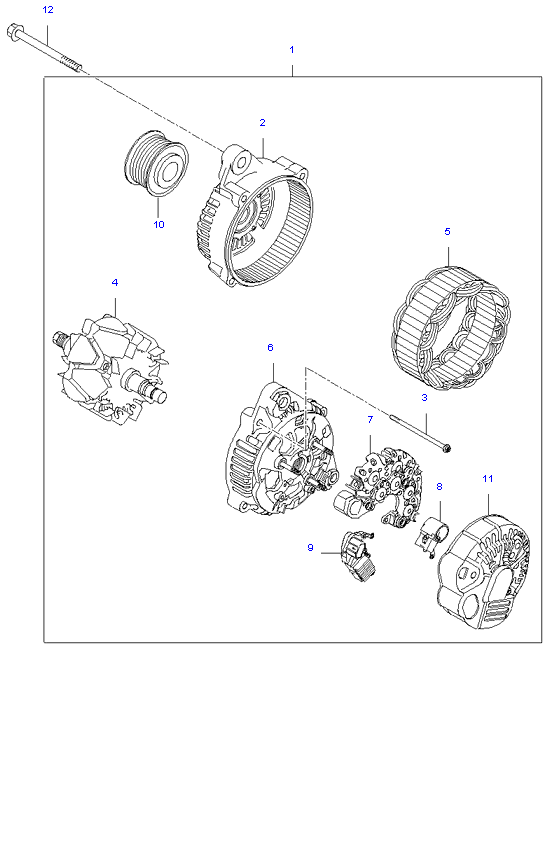 ALTERNATOR MOTOR ( 2.4L )