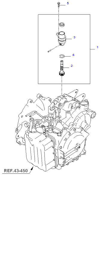 SPEEDOMETER DRIVEN GEAR(A/T) ( 2.4L )