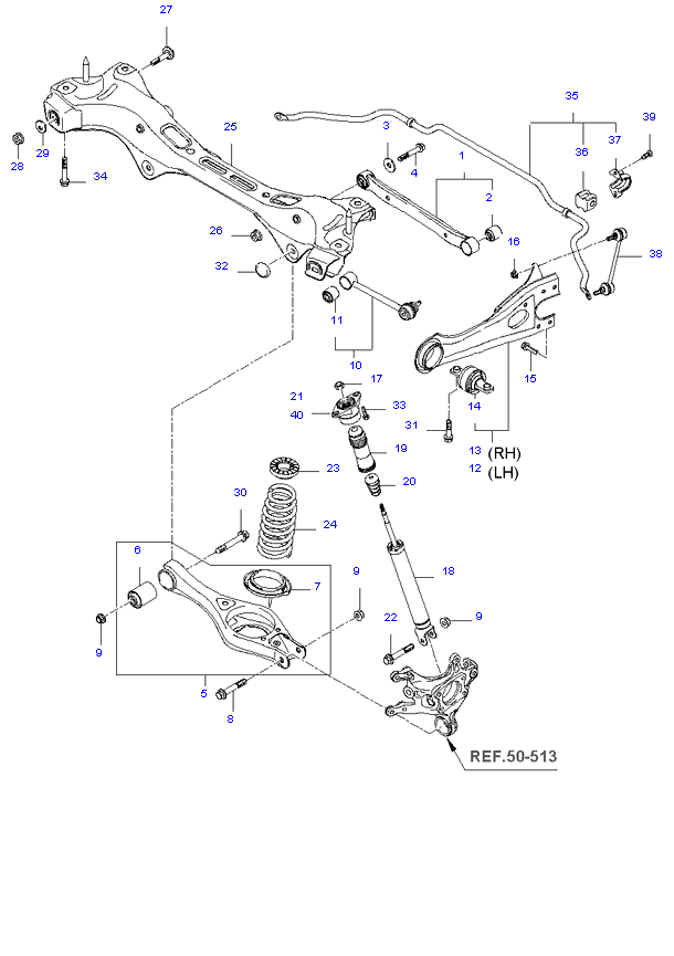 REAR SPRING & SHOCK ABSORBER