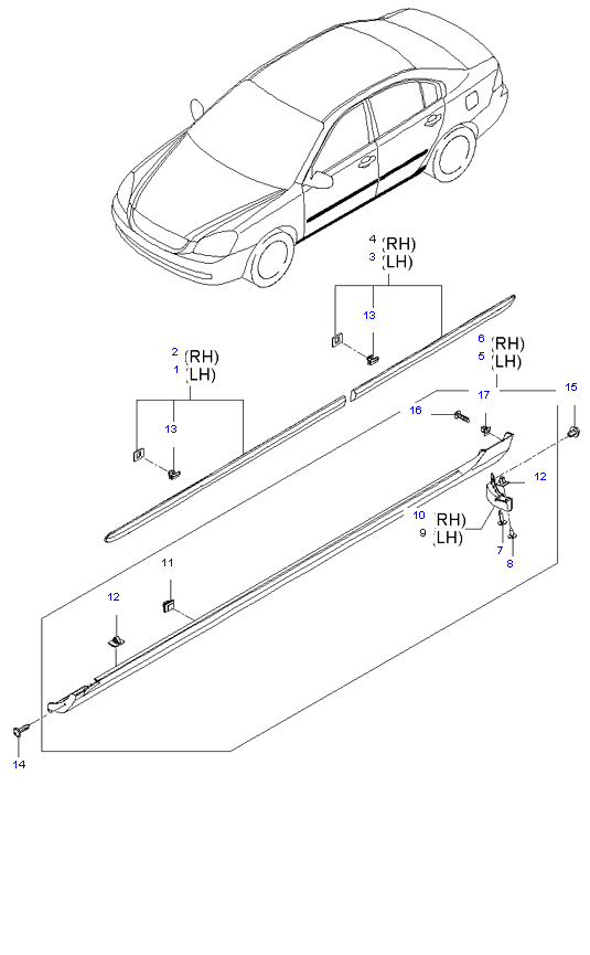 MOULDING-WAIST LINE