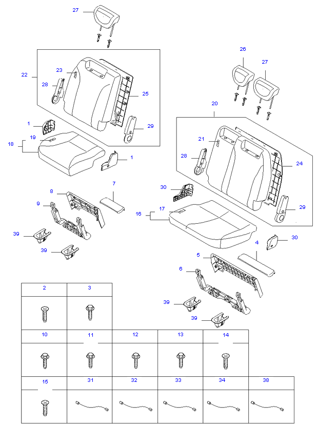 REAR 3ND SEAT ( WL7(7) )