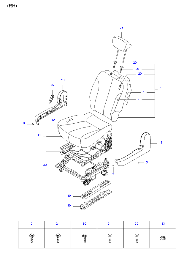 REAR 3ND SEAT ( WAGON SHORT(7) )